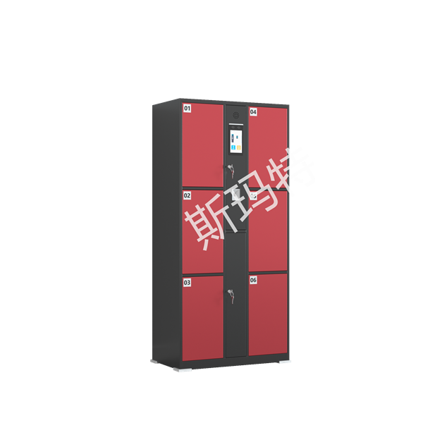 Intelligent storage cabinet with 6 doors