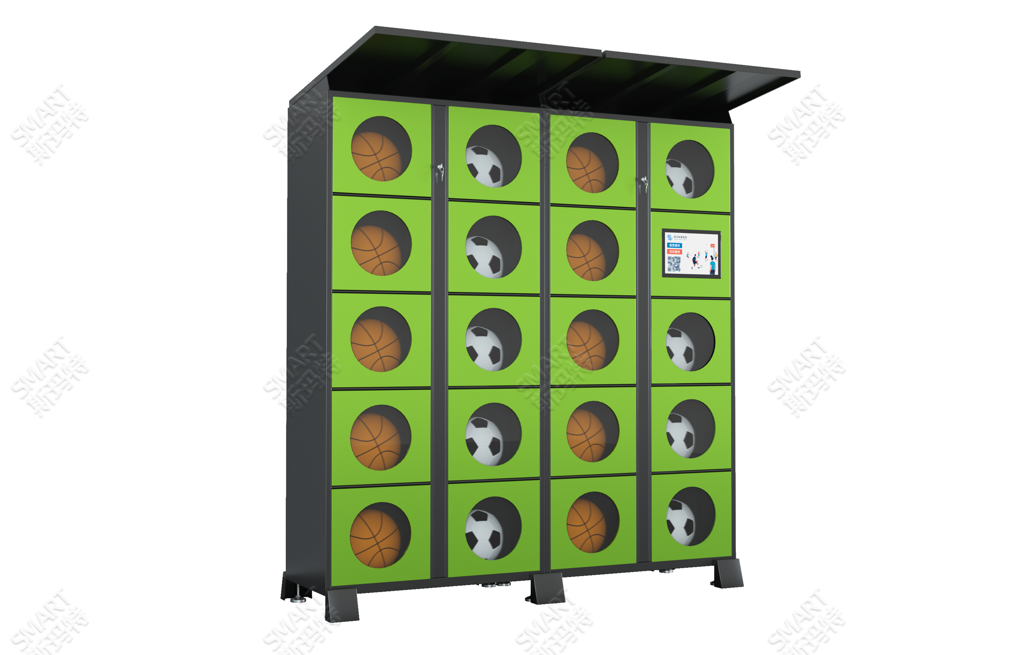 Smart Basketball Rental Cabinet